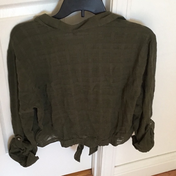 Express new with tags Olive green blouse - Picture 3 of 3